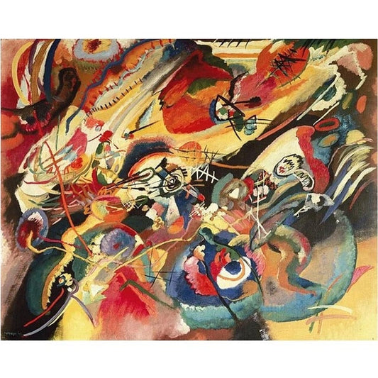 Composition 7. Etude by Wassily Kandinsky - Van-Go Paint-By-Number Kit