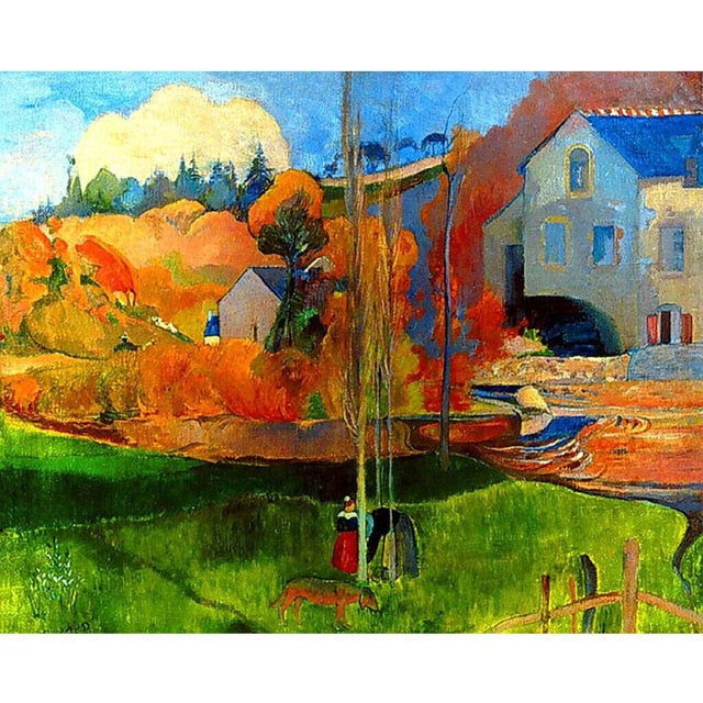 Breton landscape. Mill David - by Paul Gauguin 19 - Van-Go Paint-By-Number Kit