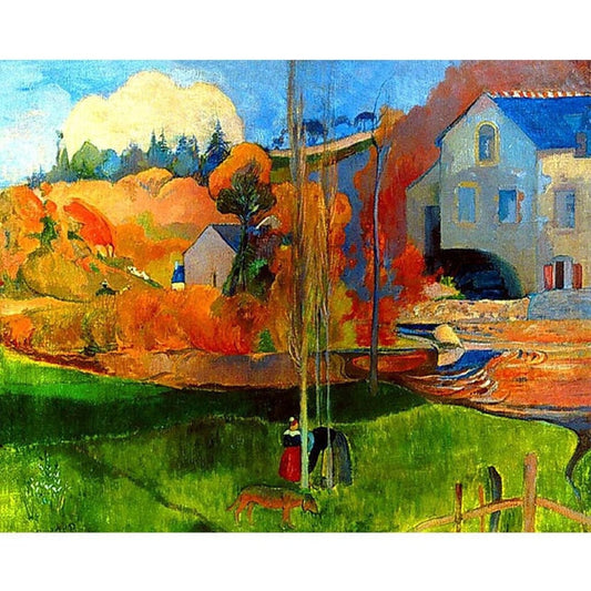 Breton landscape. Mill David - by Paul Gauguin 19 - Van-Go Paint-By-Number Kit