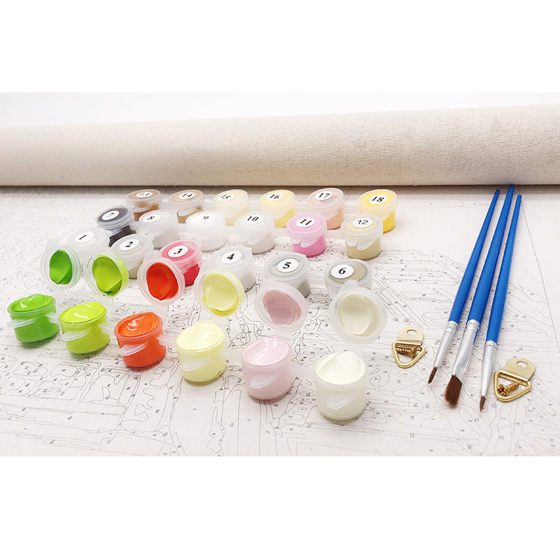 Blossom River Landscape - Van-Go Paint-By-Number Kit - MaxStore4U