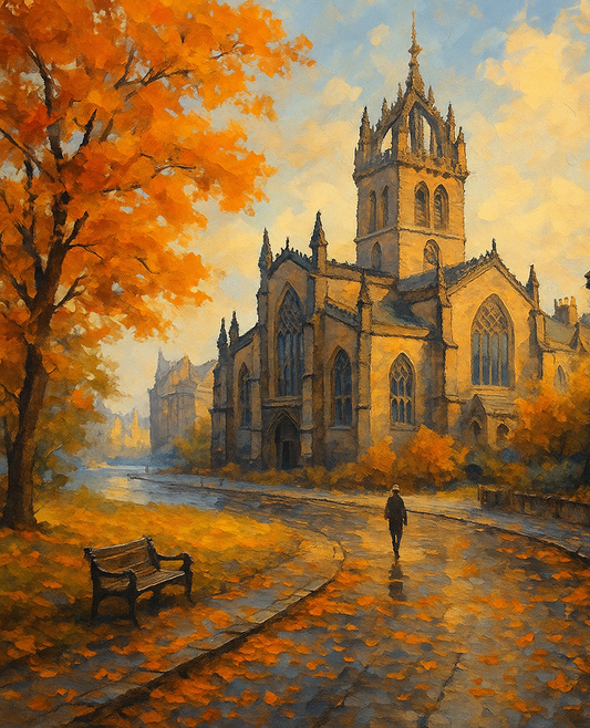 Amazing Places OD (391P) - Edinburgh, Waverley Station, Scotland - Van-Go Paint-By-Number Kit