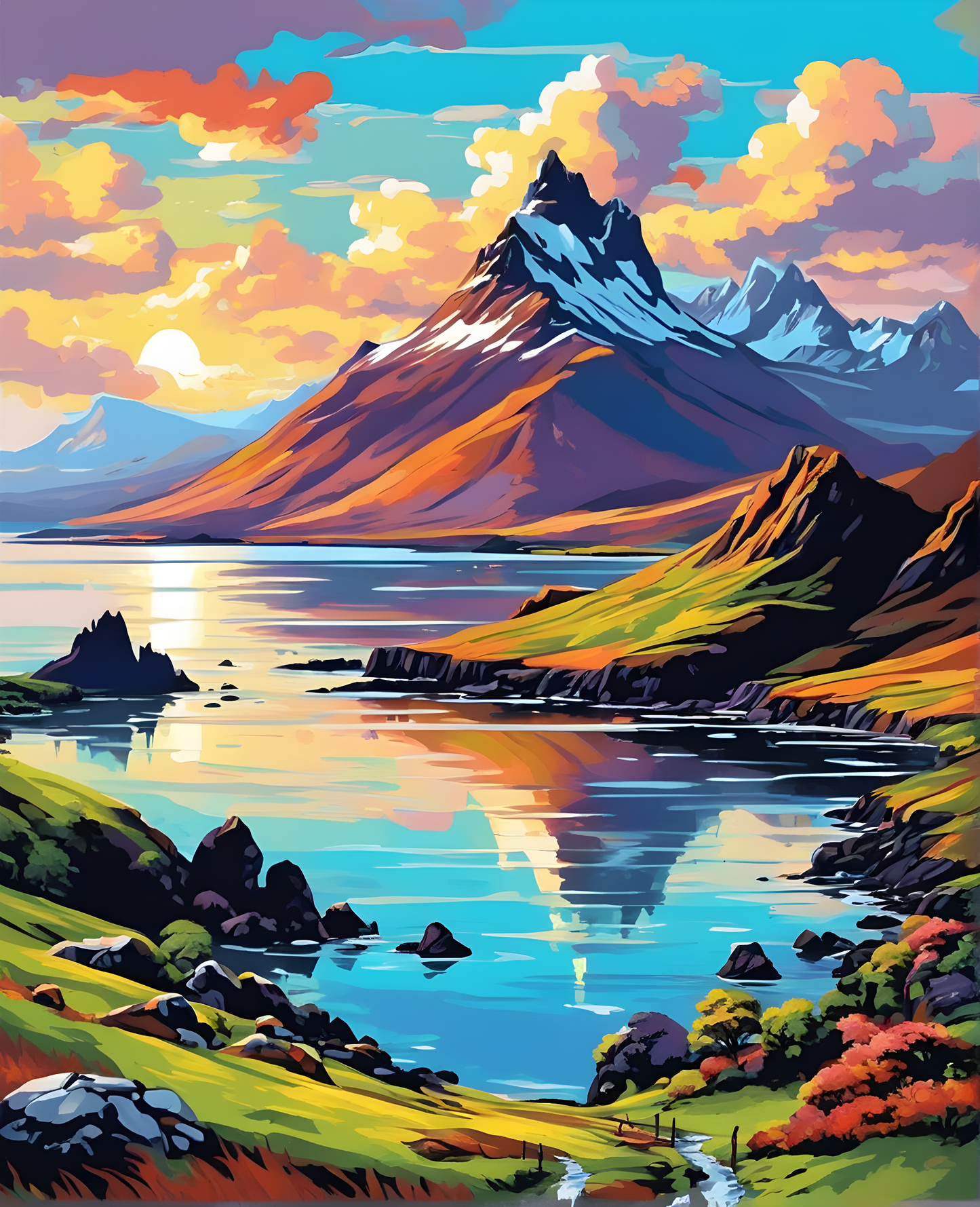 Scotland Collection OD (7) - Isle of Skye - Paint-By-Number Kit