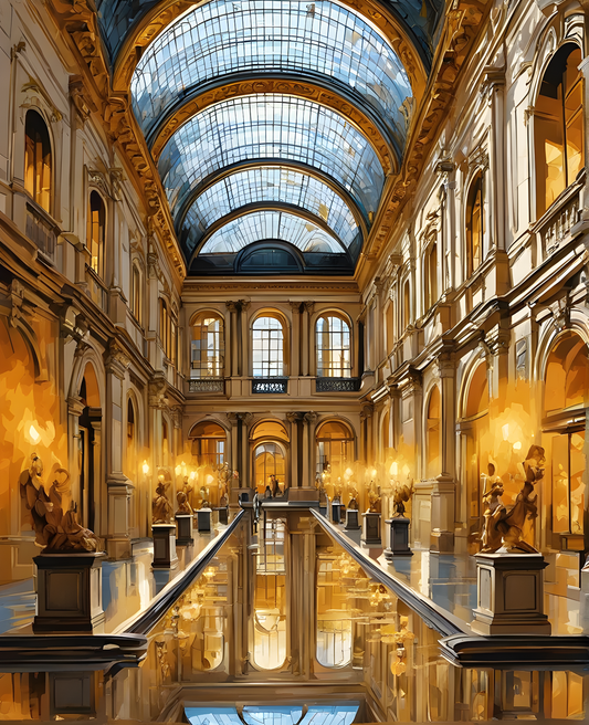 Castles OD - Louvre Palace, France (20) - Van-Go Paint-By-Number Kit