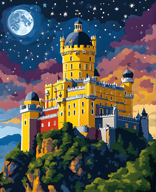 Castles OD - Pena Palace, Portugal (11) - Van-Go Paint-By-Number Kit