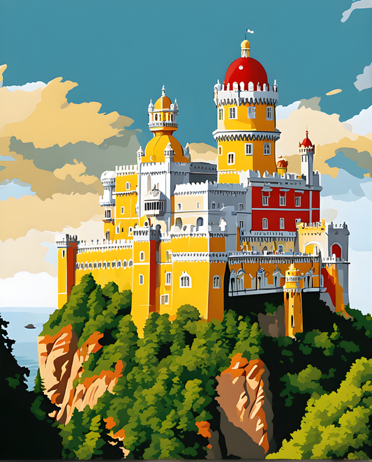 Castles OD - Pena Palace, Portugal (12) - Van-Go Paint-By-Number Kit