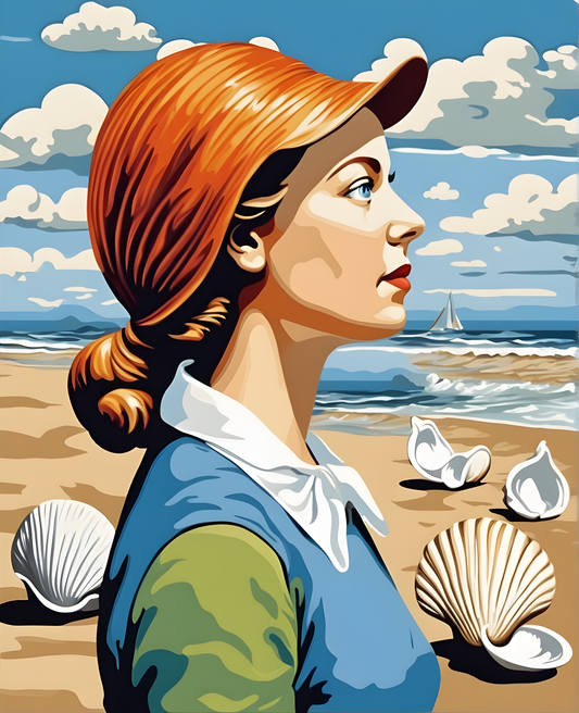 Seashell Girl (1) - Van-Go Paint-By-Number Kit