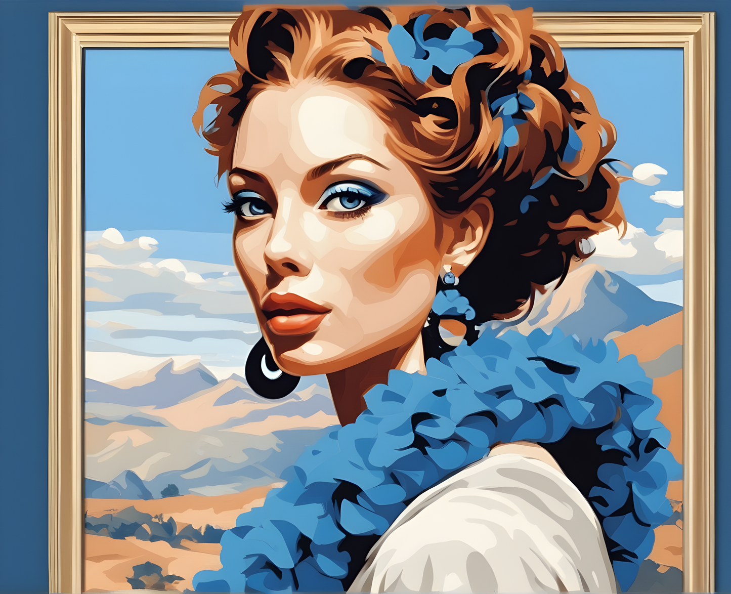 The Blue Boa - Van-Go Paint-By-Number Kit