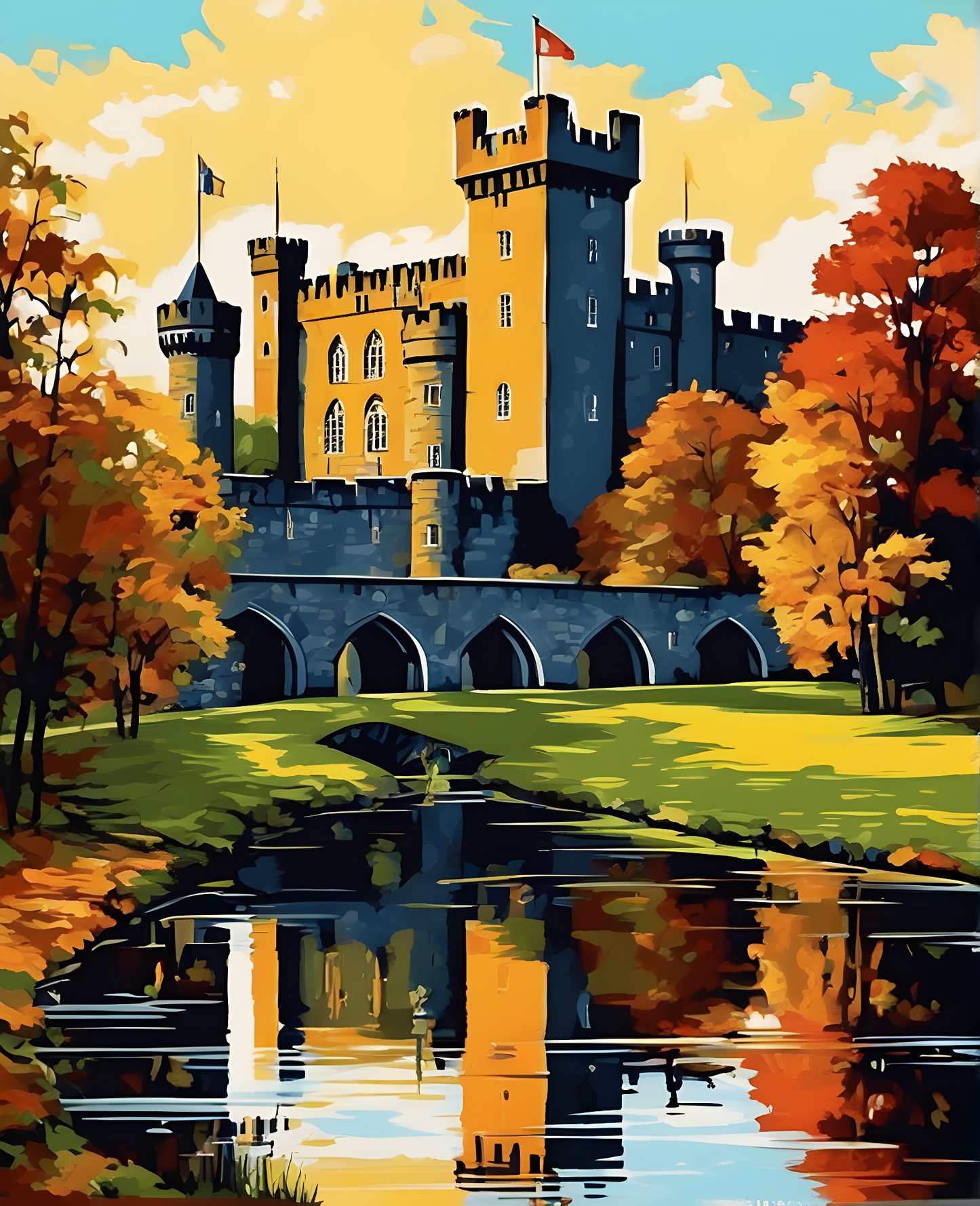 Castles OD - Kilkenny Castle, Ireland (37) - Van-Go Paint-By-Number Kit