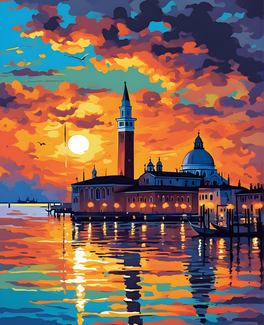 San Giorgio Maggiore at Dusk (1) - Van-Go Paint-By-Number Kit