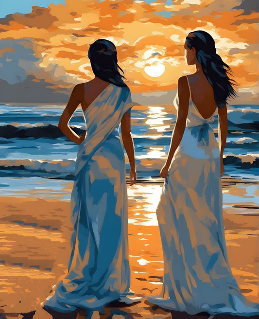 Sisters Of The Sun (2) - Van-Go Paint-By-Number Kit