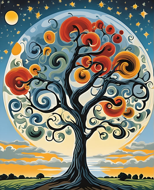 The Magical Tree of Life - Van-Go Paint-By-Number Kit
