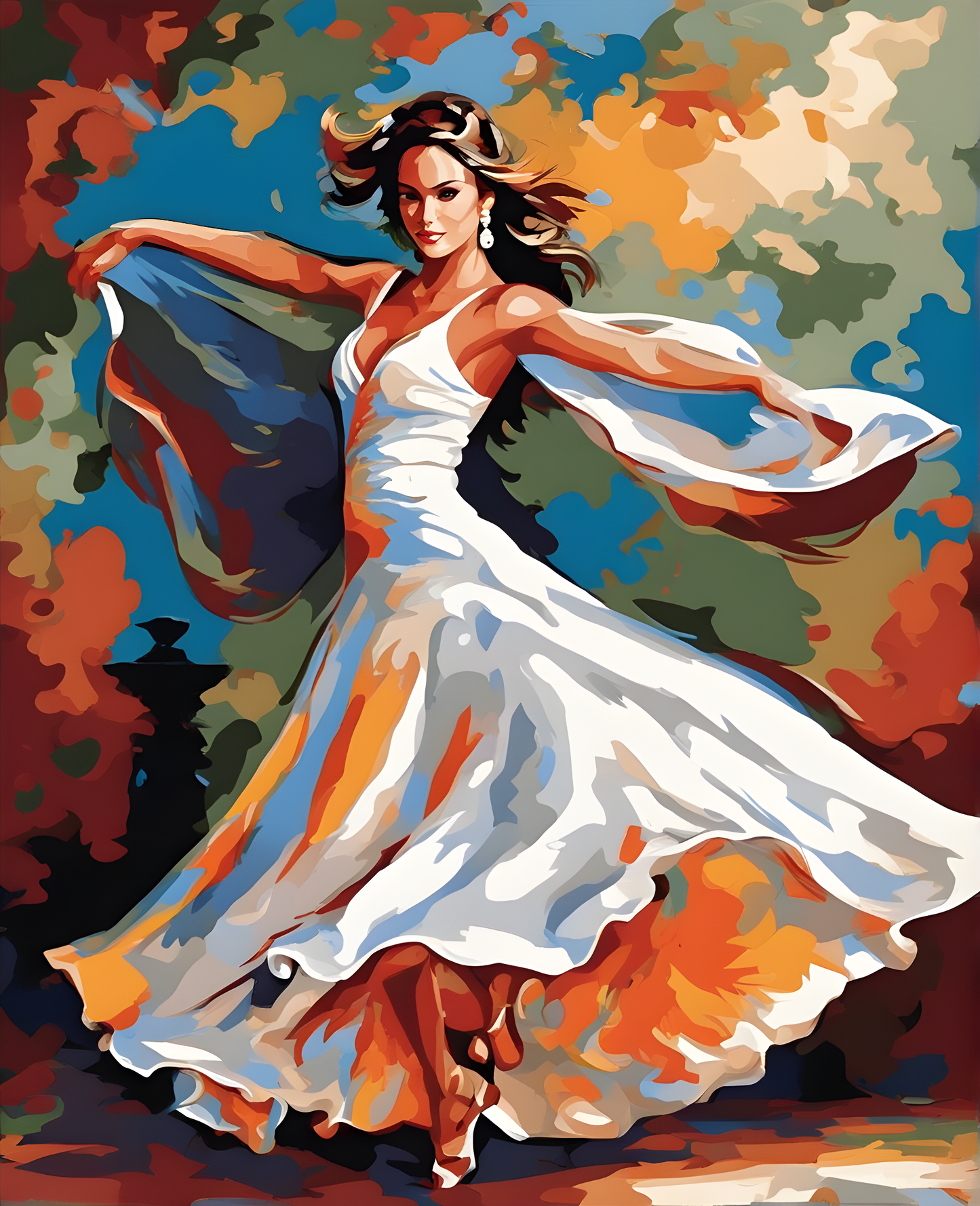 Spanish Dancer OD (1) - Van-Go Paint-By-Number Kit