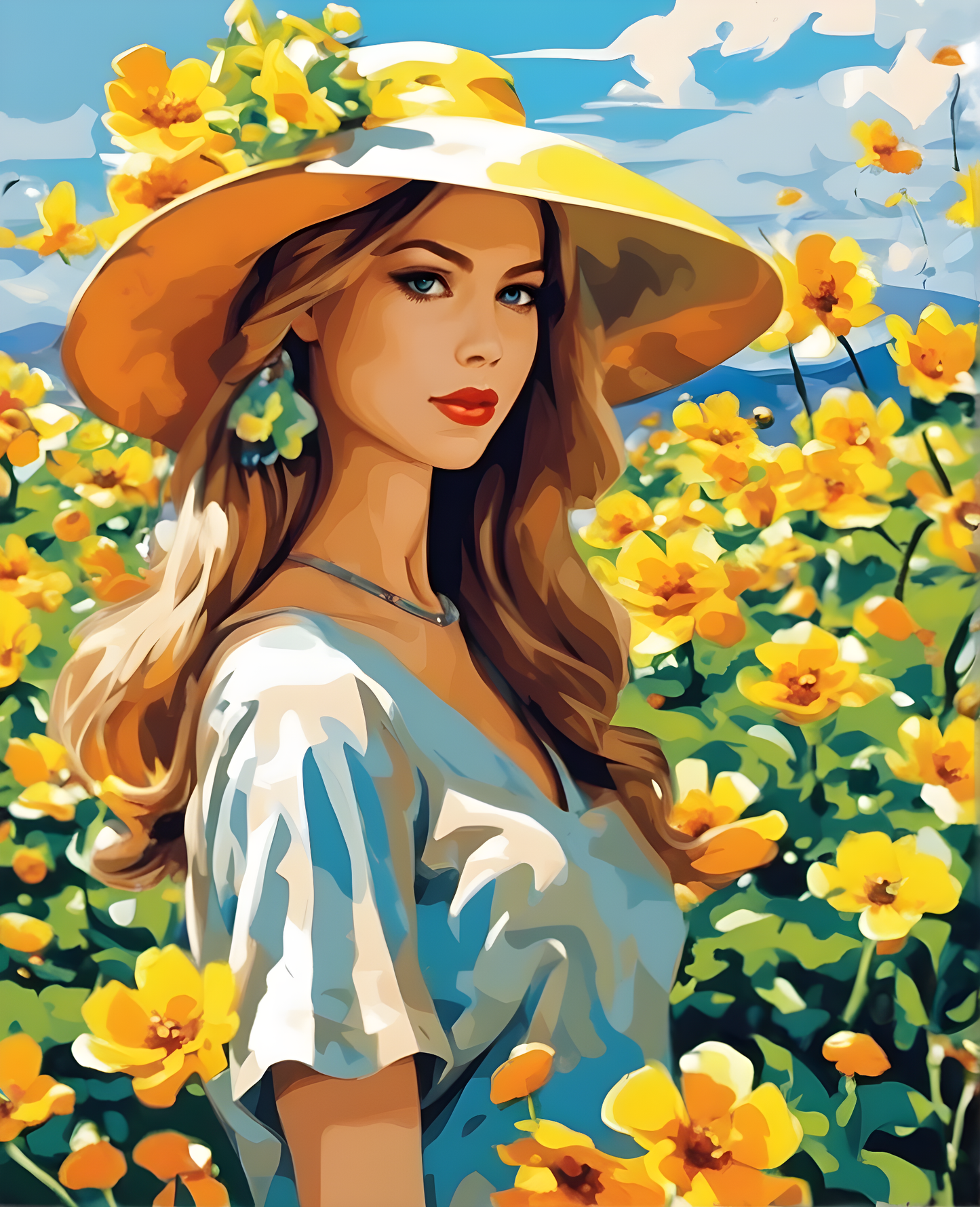 Spring Girl - Van-Go Paint-By-Number Kit