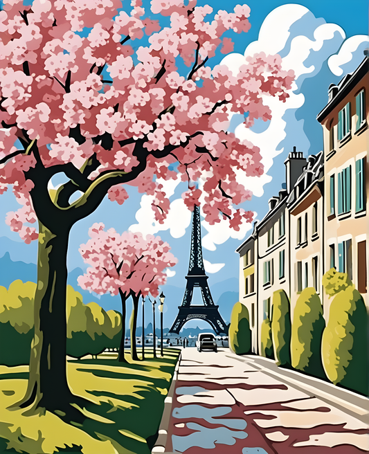 Spring in Paris - Van-Go Paint-By-Number Kit