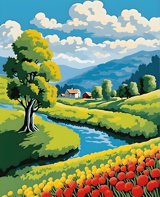 Springs valley (2) - Van-Go Paint-By-Number Kit