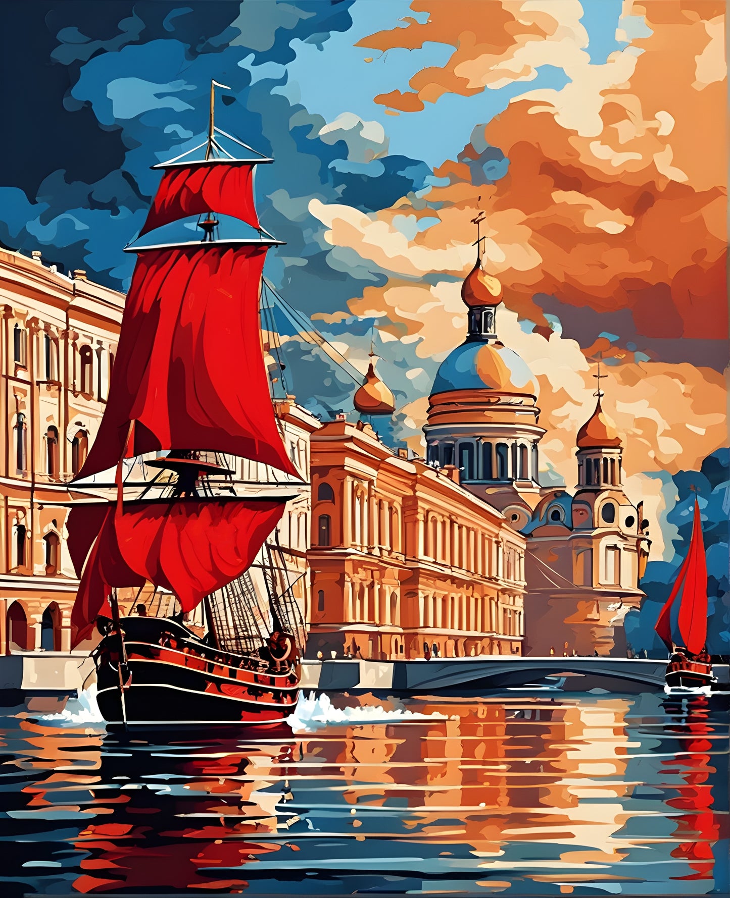 St. Petersburg Scarlet Sails - Van-Go Paint-By-Number Kit