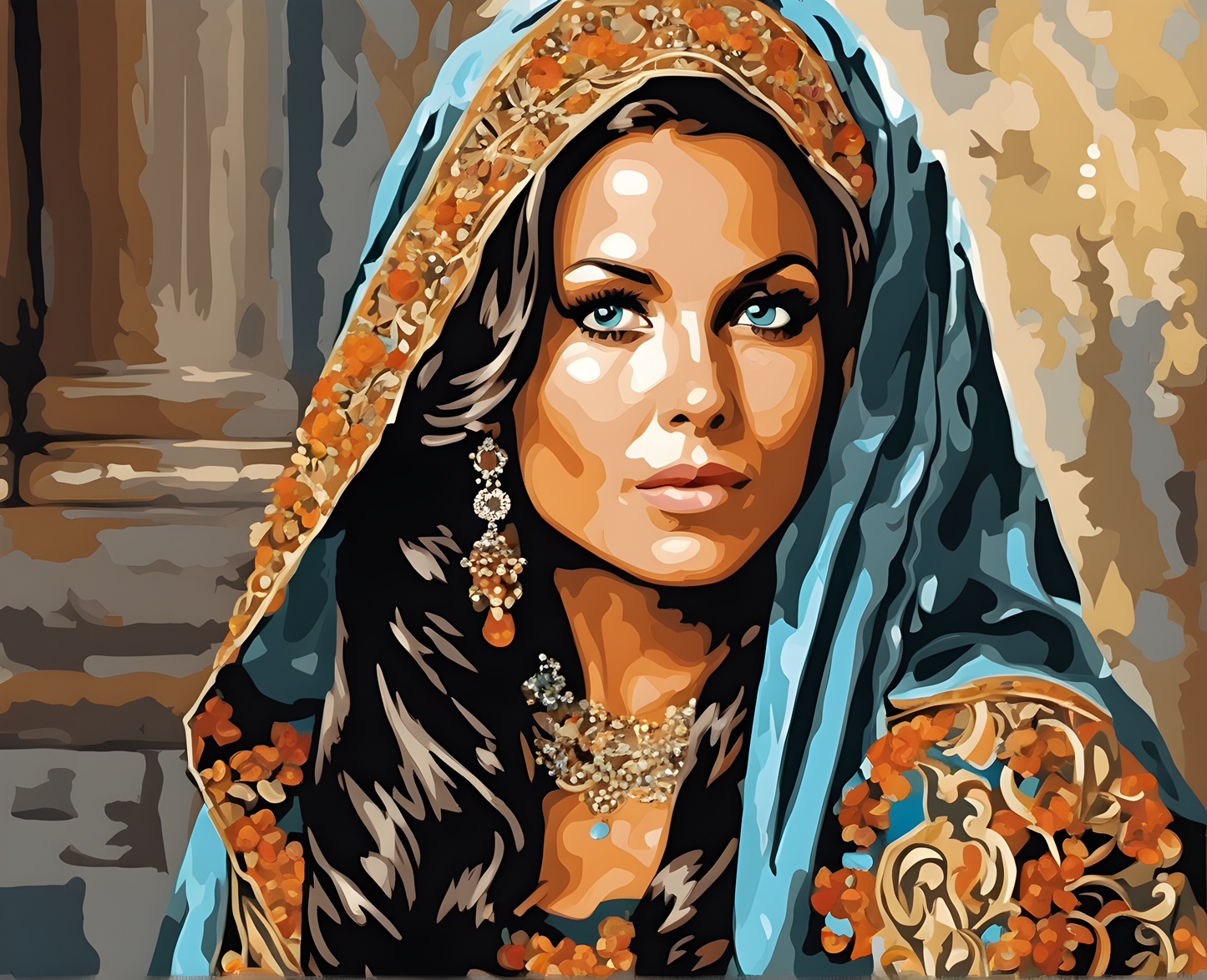 The Beautiful Widow (5) - Van-Go Paint-By-Number Kit