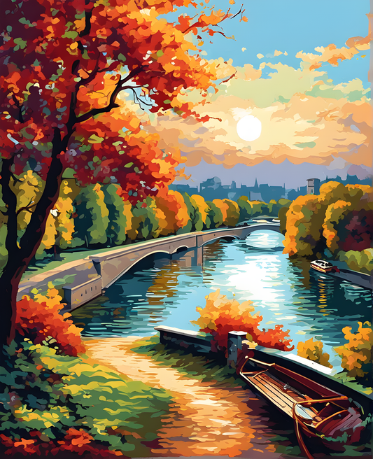 The Seine River - Van-Go Paint-By-Number Kit