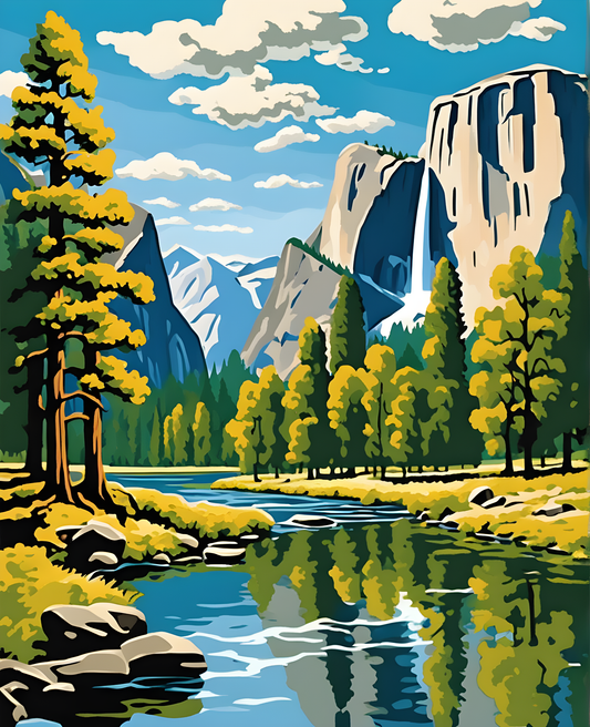 Amazing Places OD (9) - Yosemite Valley, USA - Van-Go Paint-By-Number Kit