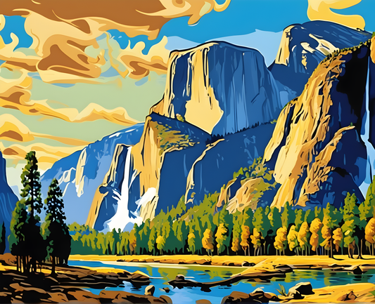 Amazing Places OD (12) - Yosemite Valley, USA - Van-Go Paint-By-Number Kit