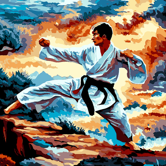Martial Arts Collection (4) - Van-Go Paint-By-Number Kit