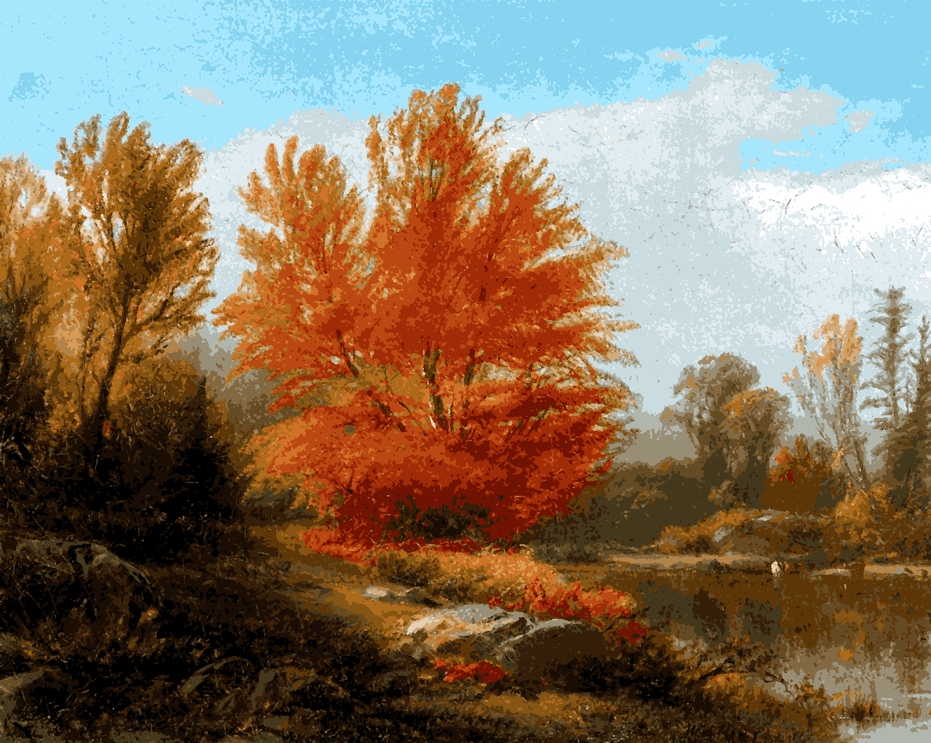 Autumn by William Hart - Van-Go Paint-By-Number Kit