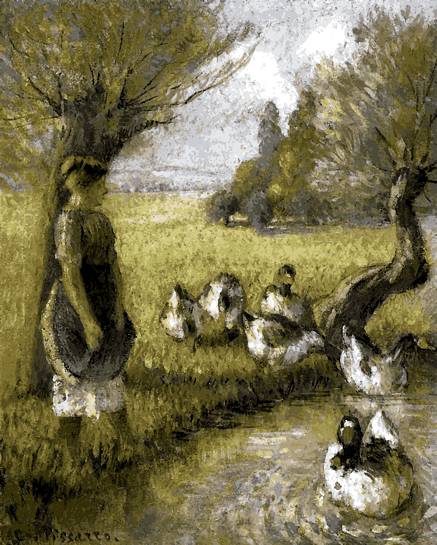 A Goose Girl by Camille Pissarro - Van-Go Paint-By-Number Kith