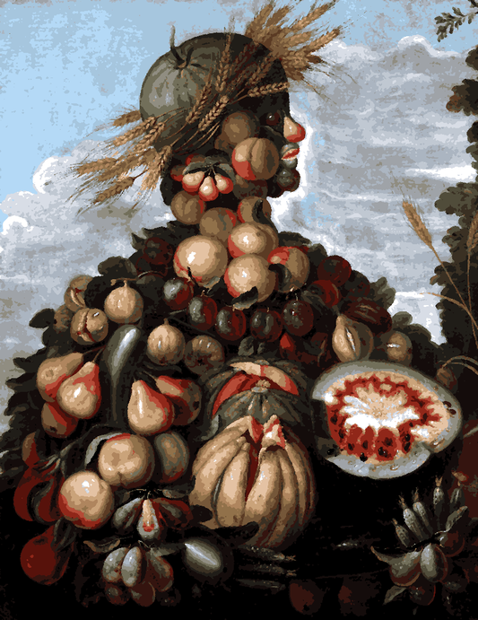 Autumn by Giuseppe Arcimboldo - Van-Go Paint-By-Number Kit