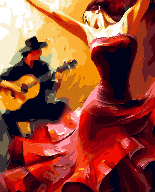 Flamenco Art of Dance (3) - Van-Go Paint-By-Number Kit