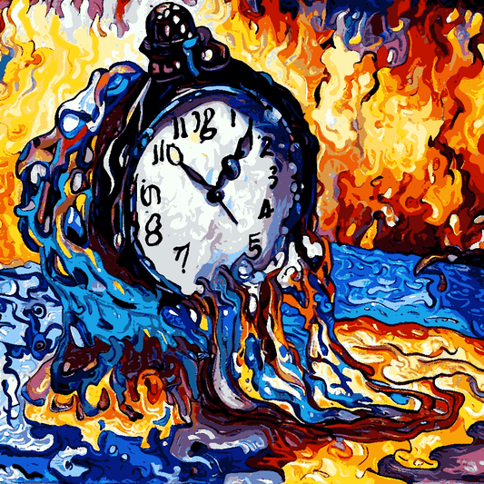 Melting Watch (2) - Van-Go Paint-By-Number Kit