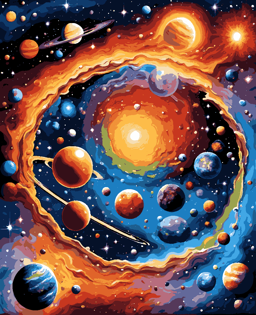 The Universe - Van-Go Paint-By-Number Kit