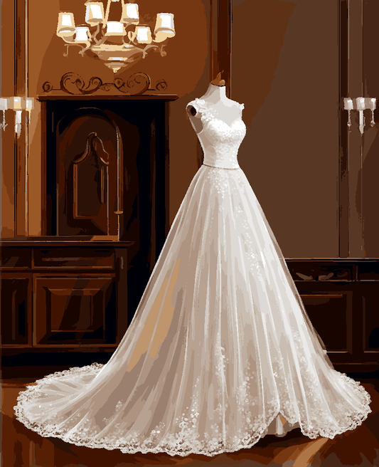 Wedding dress (5) - Van-Go Paint-By-Number Kit