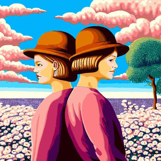 Lovely Twins (2) - Van-Go Paint-By-Number Kit