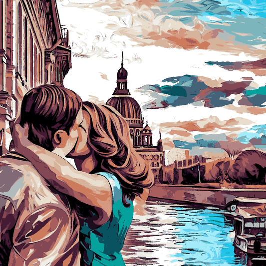 KISS IN ST. PETERSBURG - Van-Go Paint-By-Number Kit