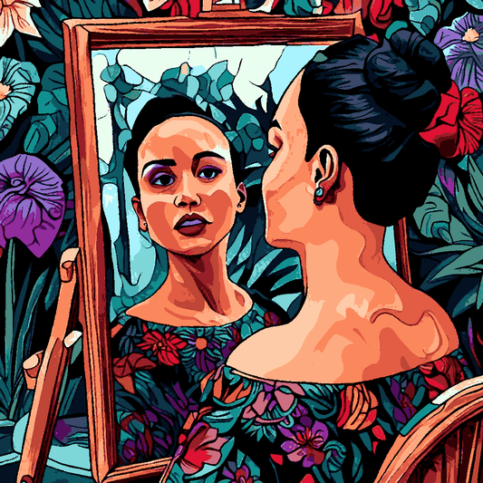 Looking at the Mirror (1) - Van-Go Paint-By-Number Kit