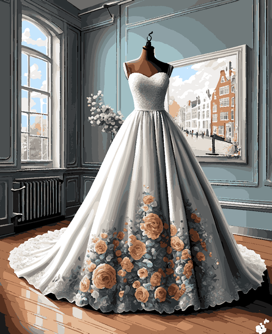 Wedding dress (1) - Van-Go Paint-By-Number Kit