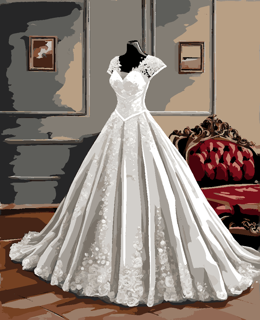 Wedding dress (7) - Van-Go Paint-By-Number Kit