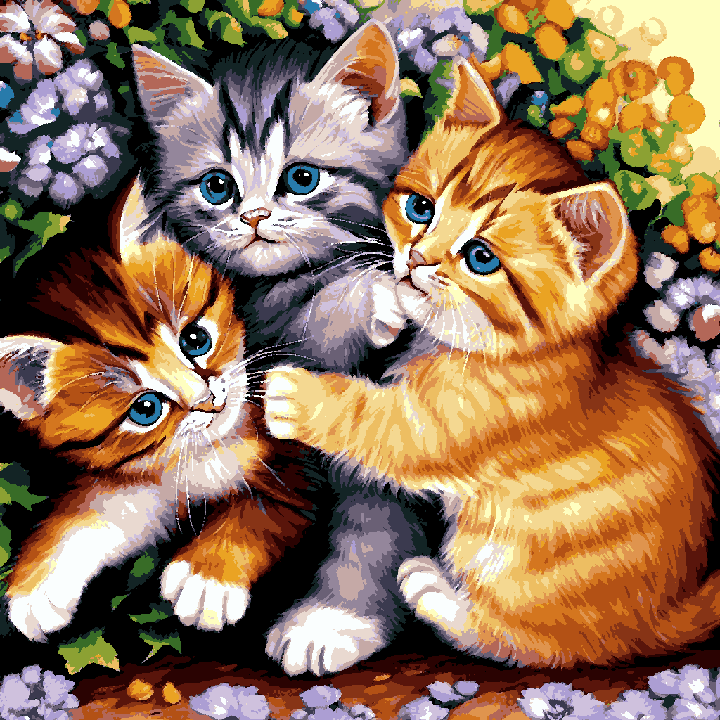 Kittens - Van-Go Paint-By-Number Kit