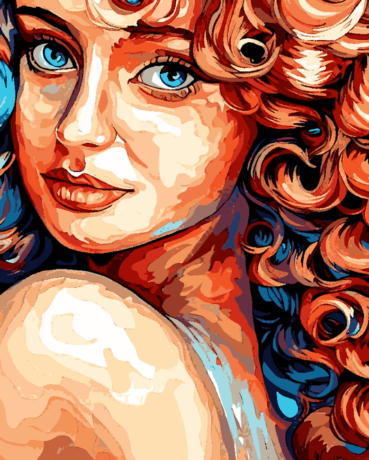 Girl with Curls (1) - Van-Go Paint-By-Number Kit