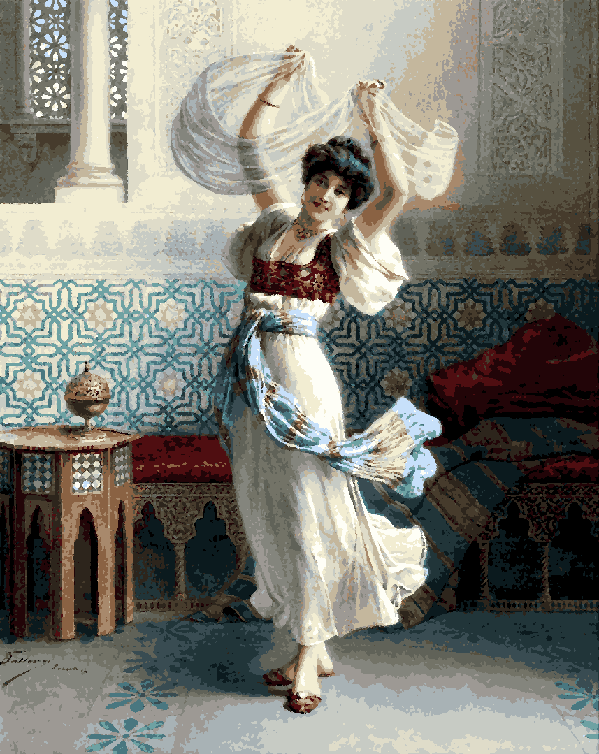 The Dance Of The Veils by Francesco Ballesio - Van-Go Paint-By-Number Kit