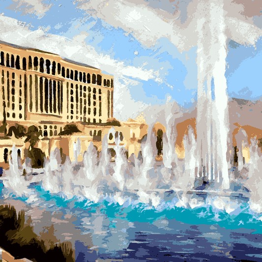 Bellagio fountains, Las Vegas (1) - Paint-By-Number Kit
