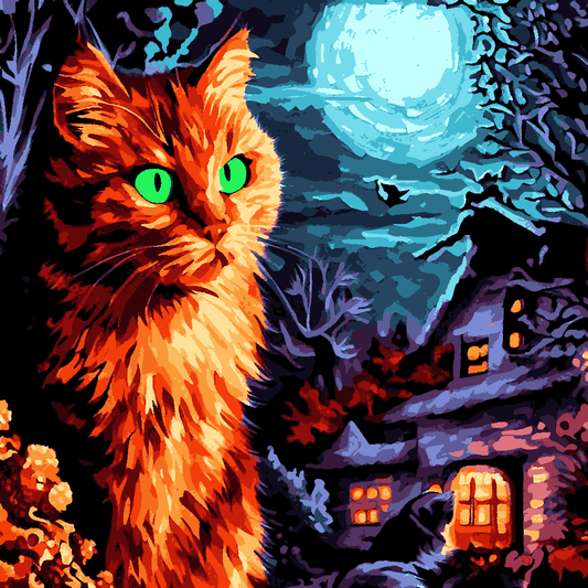 Halloween Cat (9) - Van-Go Paint-By-Number Kit