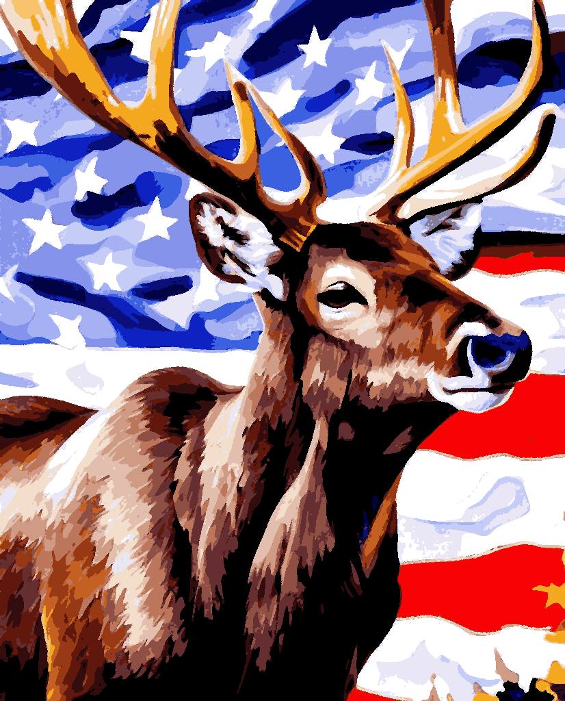 American Caribou - Van-Go Paint-By-Number Kit