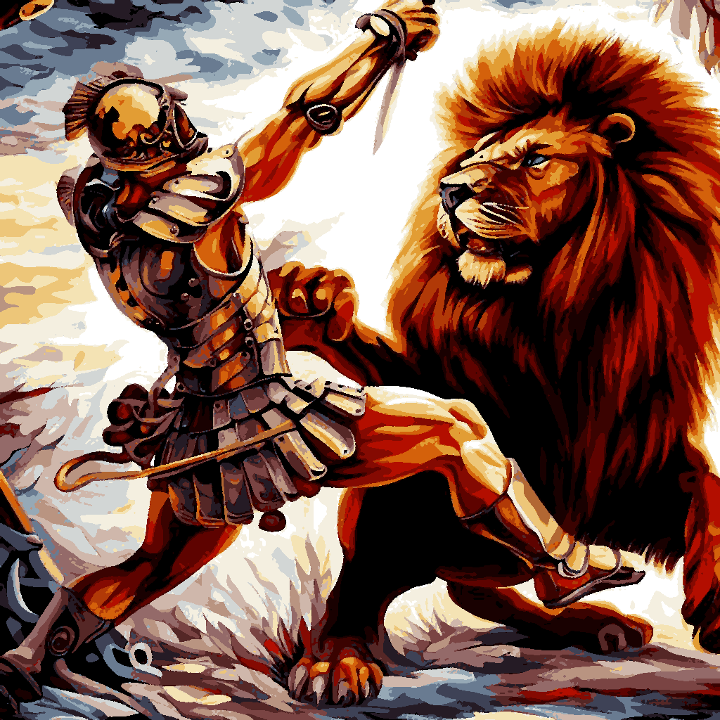 Gladiator (4) - Van-Go Paint-By-Number Kit