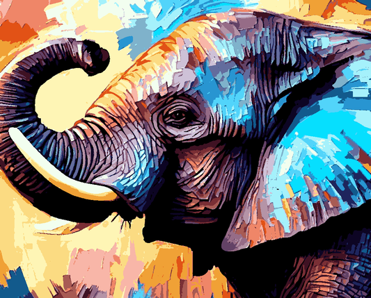 An Elephant (1) - Van-Go Paint-By-Number Kit