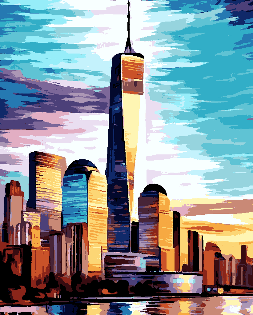 One World Trade Center (5) - Van-Go Paint-By-Number Kit