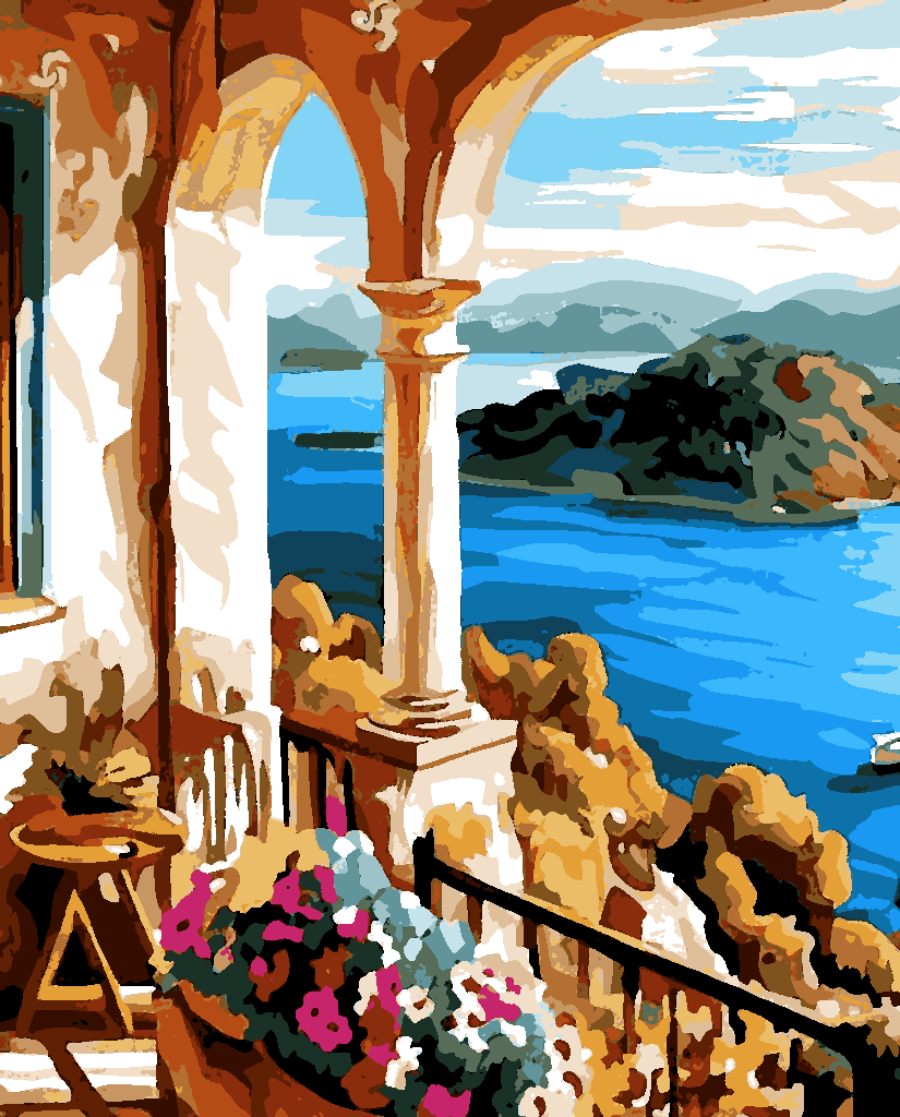 Balcony (3) - Van-Go Paint-By-Number Kit