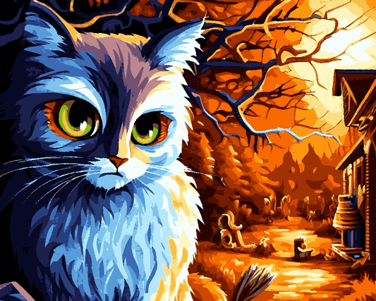 Halloween Cat (7) - Van-Go Paint-By-Number Kit