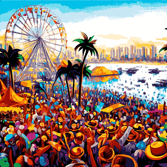 Carnival in Rio, Brazil (2) - Van-Go Paint-By-Number Kit