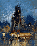 Parisian Boulevard by Konstantin Alexeevich Korovin - Van-Go Paint-By-Number Kit